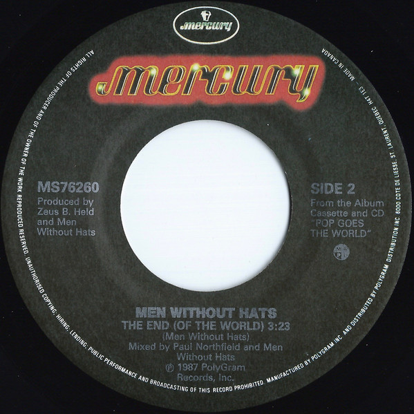Men Without Hats - Pop Goes The World | Mercury (MS76260) - 2