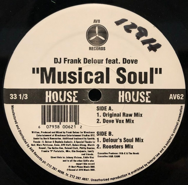 Frank Delour - Musical Soul | AV8 Records (AV 062) - 2