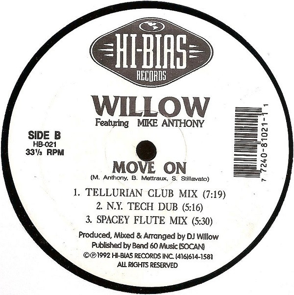 Willow Featuring Mike Anthony - Move On | Hi-Bias Records (HB-021) - 3 Willow Featuring Mike Anthony - Move On | Hi-Bias Records (HB-021) - 3