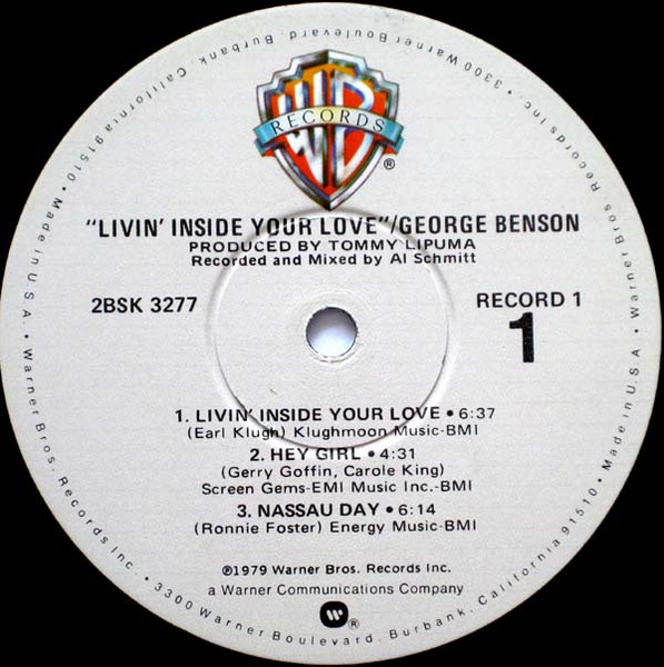George Benson - Livin' Inside Your Love | Warner Bros. Records (2BSK 3277) - 4