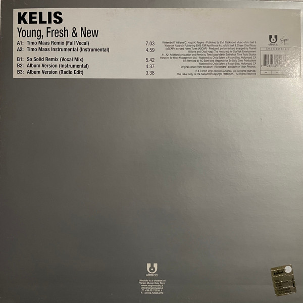 Kelis - Young, Fresh & New | Virgin Music Italy (7243 5 461636 5)