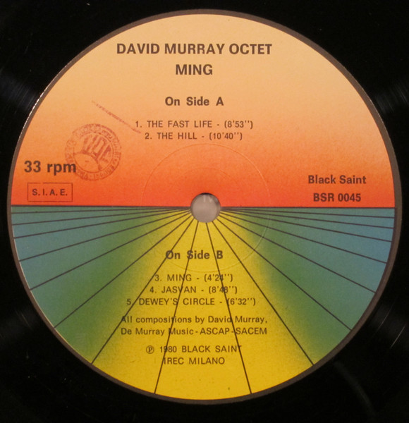 David Murray Octet - Ming | Black Saint (BSR 0045) - 3 David Murray Octet - Ming | Black Saint (BSR 0045) - 3