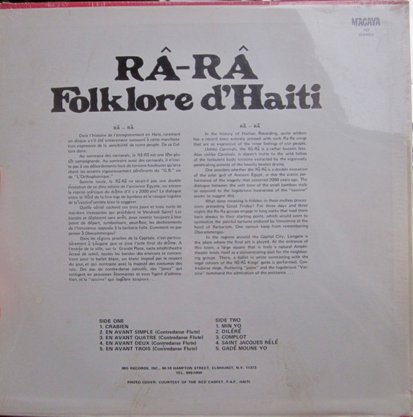 Râ Râ De Léogane - Folklore D'Haiti | Macaya Records (102) - 2