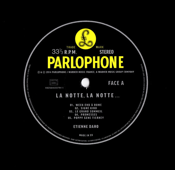 Etienne Daho - La Notte, La Notte | Parlophone (082564633794 1) - 4