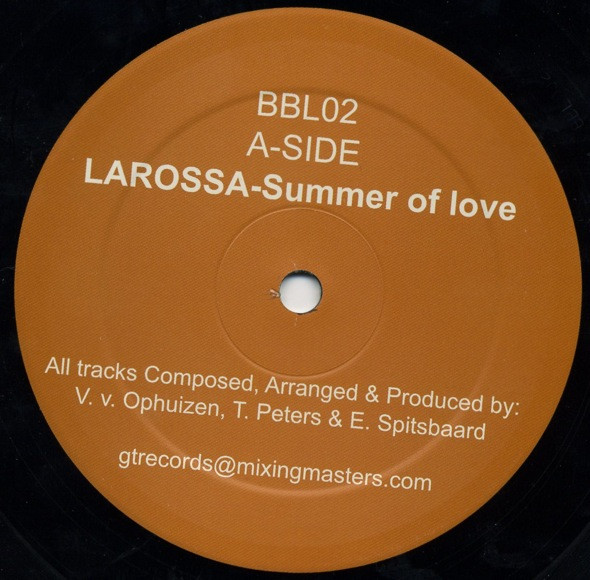 Larossa / GLX - Summer Of Love / Stranger | Blue Box Records (BBL02) - 3