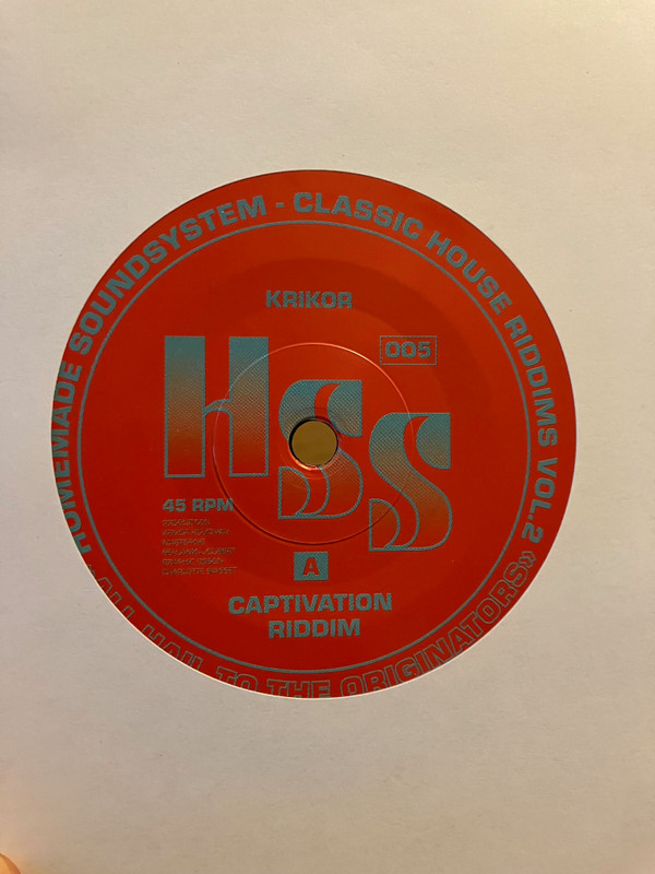 Krikor - Classic House Riddims Vol. 2 | Homemade Soundsystem (HSS005)