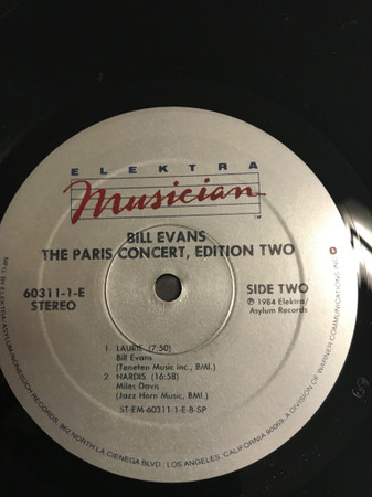 Bill Evans - The Paris Concert (Edition Two) | Elektra Musician (MUSICIAN 9) - 4
