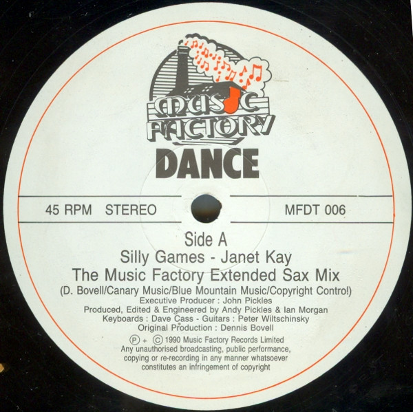 Janet Kay / Just A Groove - Silly Games (The Music Factory Remix) / A Trivial Pursuit | Music Factory (MFDT 006) - 3