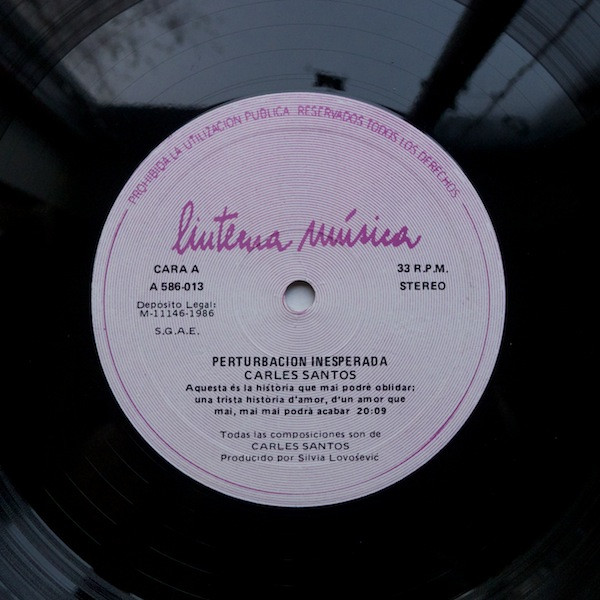 Carles Santos - Perturbacion Inesperada | Linterna Música (A 586-013) - 3