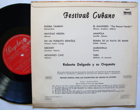 Roberto Delgado & His Orchestra - Festival Cubano | Pergola (32672) - 2 Roberto Delgado & His Orchestra - Festival Cubano | Pergola (32672) - 2
