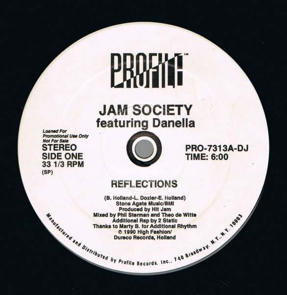 Jam Society Featuring Danella - Reflections | Profile Records (PRO-7313-DJ) Jam Society Featuring Danella - Reflections | Profile Records (PRO-7313-DJ)