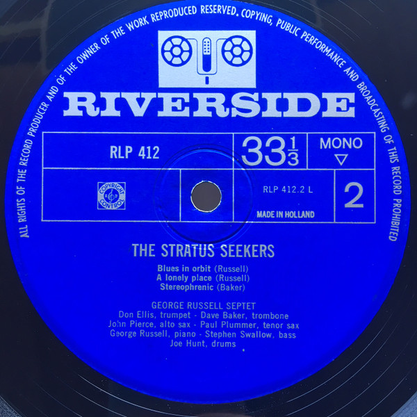 George Russell Septet - The Stratus Seekers | Riverside Records (RLP 412) - 4 George Russell Septet - The Stratus Seekers | Riverside Records (RLP 412) - 4