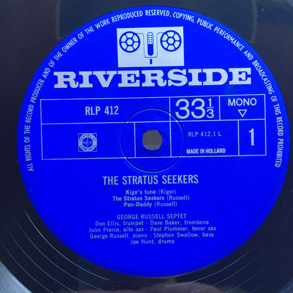 George Russell Septet - The Stratus Seekers | Riverside Records (RLP 412) - 3 George Russell Septet - The Stratus Seekers | Riverside Records (RLP 412) - 3