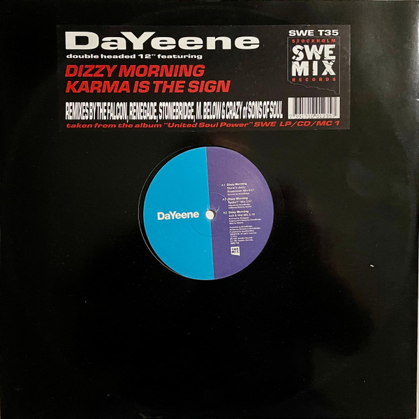 DaYeene - Dizzy Morning / Karma Is The Sign | SweMix Records (SWE T 35)