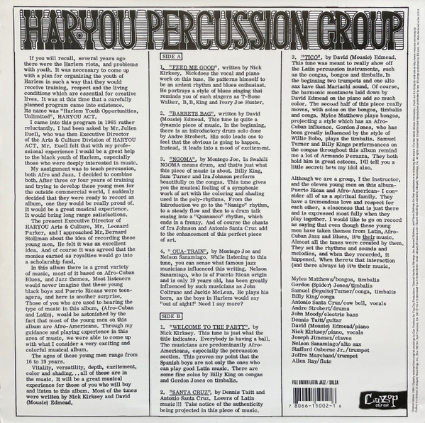 The Har-You Percussion Group - The Har-You Percussion Group | CuBop (CBLP 002) - 2