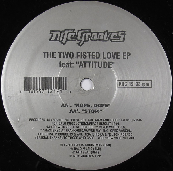 Louie "Balo" Guzman  &  Bill Coleman - The Two Fisted Love EP | Nite Grooves (KNG-19)