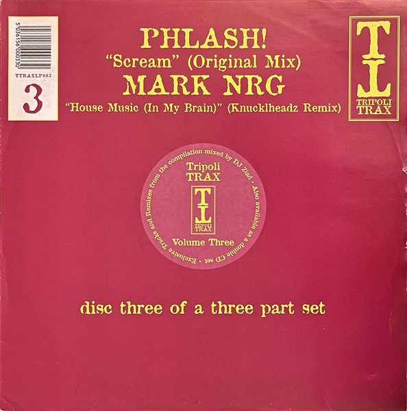 Phlash! / Mark N-R-G - Tripoli Trax Volume Three | Tripoli Trax (TTRAX LP003-3) - main