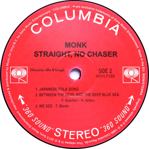 Thelonious Monk - Straight, No Chaser | Music On Vinyl (MOVLP288) - 4 Thelonious Monk - Straight, No Chaser | Music On Vinyl (MOVLP288) - 4