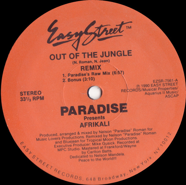 Nelson "Paradise" Roman Presents Afrikali - Out Of The Jungle (Remix) | Easy Street Records (EZSR-7561)