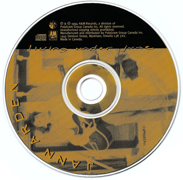 Jann Arden - Living Under June | A&M Records (314540248-2) - 3