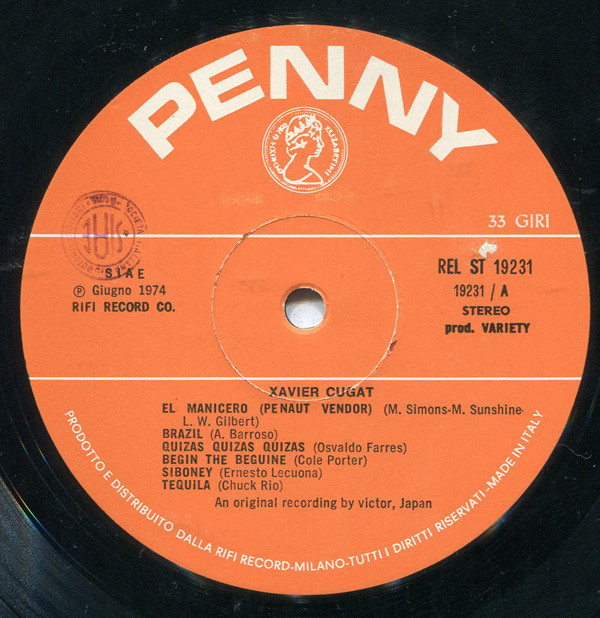 Xavier Cugat - Xavier Cugat | Variety (REL ST 19231) Xavier Cugat - Xavier Cugat | Variety (REL ST 19231)