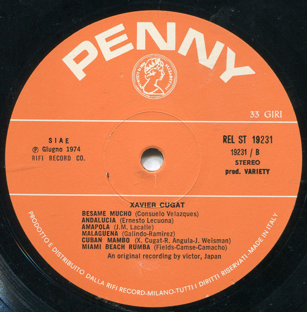 Xavier Cugat - Xavier Cugat | Variety (REL ST 19231) - 2 Xavier Cugat - Xavier Cugat | Variety (REL ST 19231) - 2