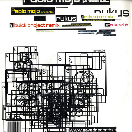 Paolo Mojo - Rukus | Saved Records (saved008) - 2