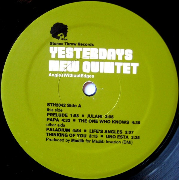 Yesterdays New Quintet - Angles Without Edges | Stones Throw Records (STH2042) - 3