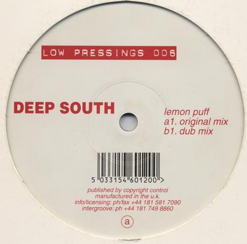Deep South - Lemon Puff (USED) | Low Pressings (LOW PRESSINGS 006) - main