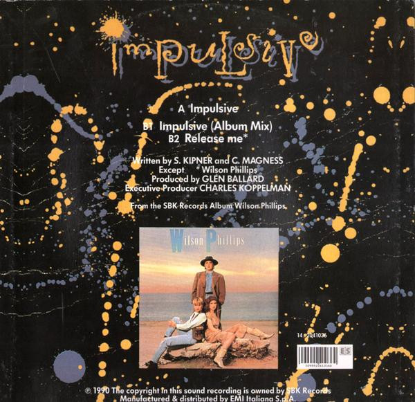 Wilson Phillips - Impulsive | SBK Records (14 2041036)