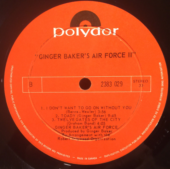 Ginger Baker's Air Force - Air Force 2 | Polydor (2383 029) - 4