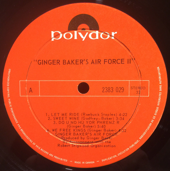 Ginger Baker's Air Force - Air Force 2 | Polydor (2383 029) - 3
