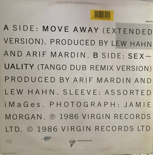 Culture Club - Move Away (Extended) | Virgin (VINX 115)