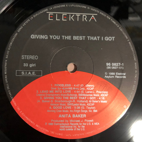 Anita Baker - Giving You The Best That I Got | Elektra (96 0827-1)