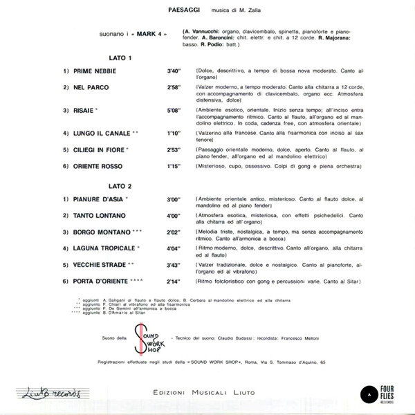 I Marc 4 - Paesaggi | Four Flies Records (FLIES 52) - 2