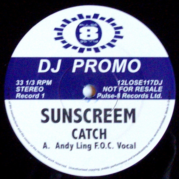 Sunscreem - Catch | Pulse-8 Records (12LOSE117DJ) - 3