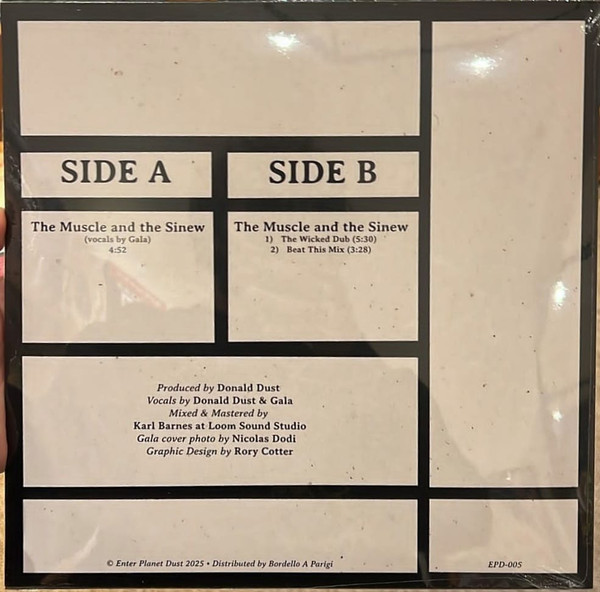 Donald Dust Vocals by Gala - The Muscle And The Sinew | Enter Planet Dust (EPD-005) - 2