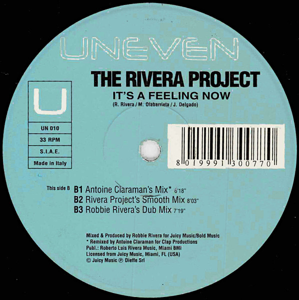 The Rivera Project - It's A Feeling Now | Uneven (UN 010) - 2