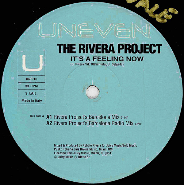 The Rivera Project - It's A Feeling Now | Uneven (UN 010) - main