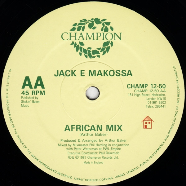 Jack E Makossa - The Opera House | Champion (CHAMP 12-50) - 4