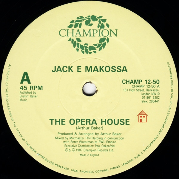 Jack E Makossa - The Opera House | Champion (CHAMP 12-50) - 3