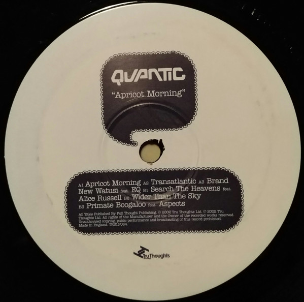 Quantic - Apricot Morning | Tru Thoughts (TRULP034) - 4