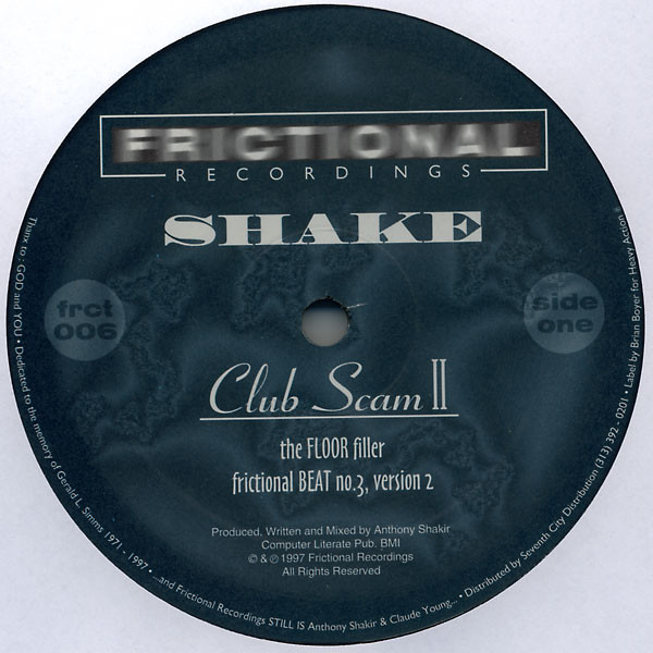 Shake - Club Scam II | Frictional Recordings (FRCT 006)