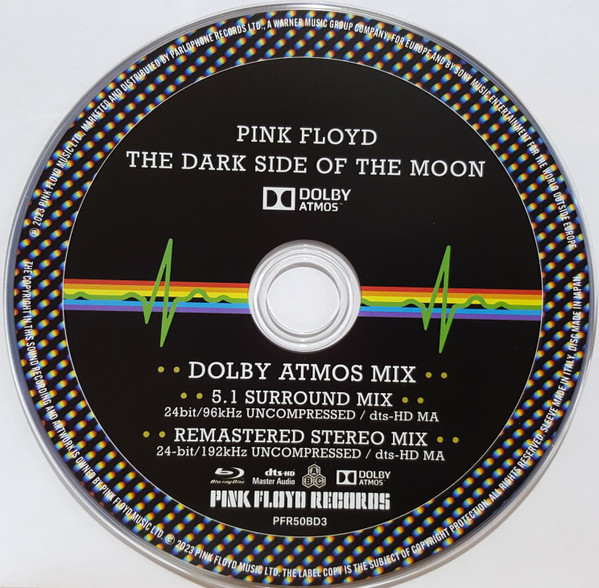 Pink Floyd - The Dark Side Of The Moon - Dolby Atmos - BLU RAY | Pink Floyd Records (PFR50BD3) - 2