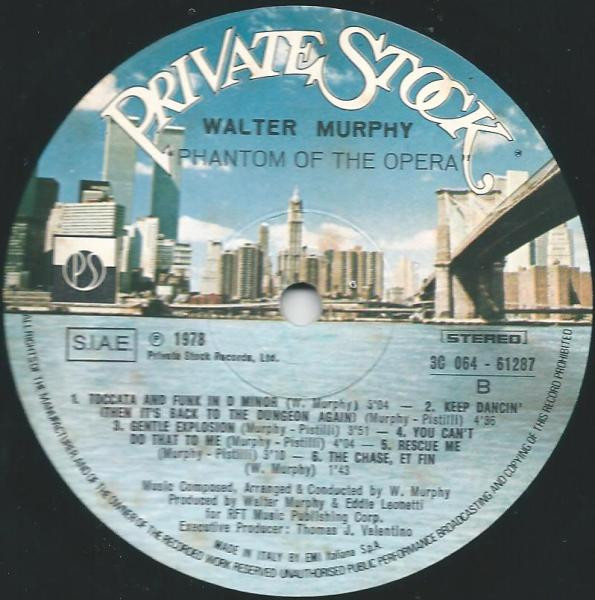 Walter Murphy - Phantom Of The Opera | Private Stock (3C 064 61287) - 2