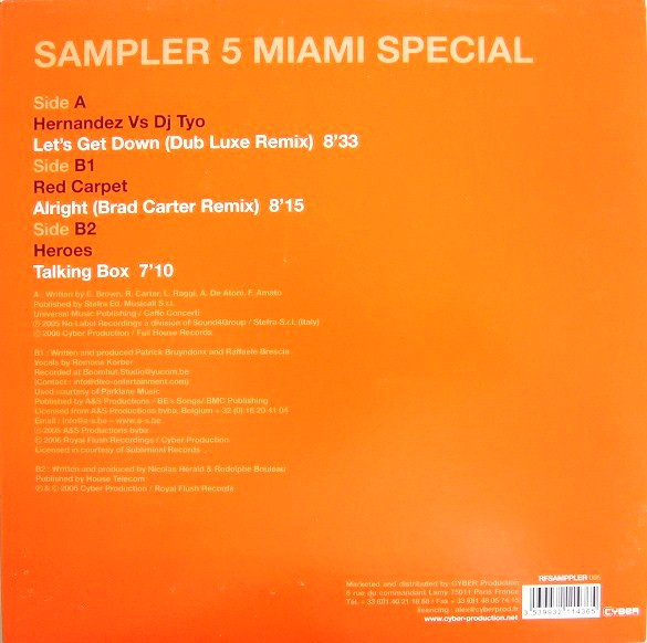 Various - Sampler 5 Miami Special | Royal Flush Records (RF SAMPLER 005) - 2