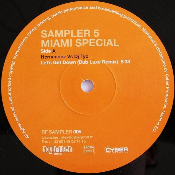 Various - Sampler 5 Miami Special | Royal Flush Records (RF SAMPLER 005) - 3
