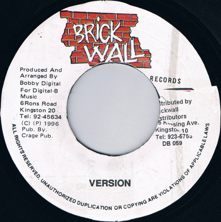 Junior Reid - Tribulation | Brickwall Records (DB 059) - 2