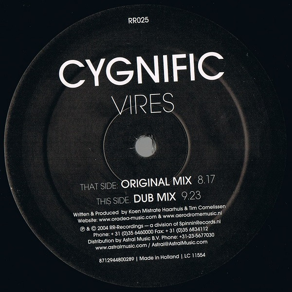 Cygnific - Vires | RR Records (RR025) - 3