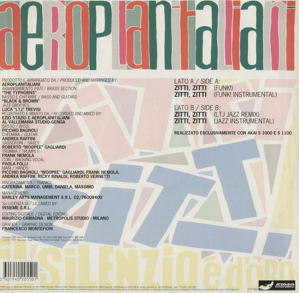 Aeroplanitaliani - Zitti Zitti | Irma CasaDiPrimordine (ICP 402)
